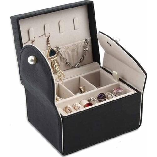 Portable Jewelry Box Princess European small dainty hand jewelry box earrings stud jewelry box wedding birthday gift