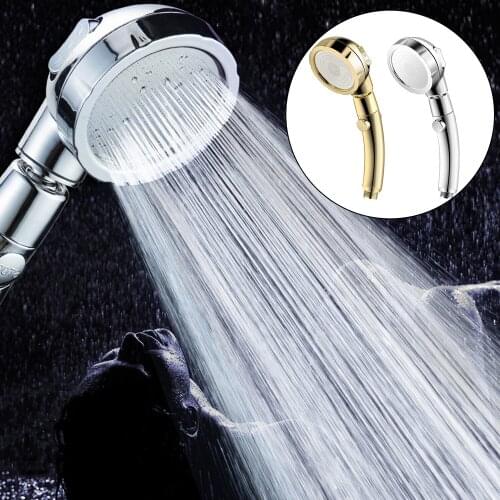 High Pressure Handheld Shower Head 3 Modes Water-saving Showerhead with ON/Off Button for Bathroom Shower Accessories