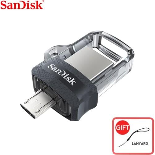 Sandisk Original SDDD3 Extreme high speed 150M/S Dual OTG USB Flash Drive 64GB 128GB 32GB 16GB Pen Drive USB3.0 PenDrive Genuine