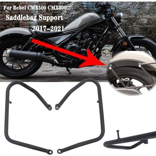 Motorcycle Saddle Bag Stays Saddlebag Support Kit Side Box bags Package Rack For Honda Rebel CMX 500 300 CMX500 CMX300 2017-2021