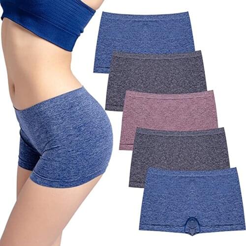 Sexy Panties Hot Sale High Quality Womens Fashion Basic Elastic Comfortable Sexy Solid ColorPrint Underwear For Dropshipping