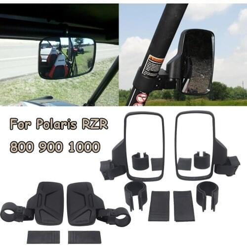 UTV Rearview Mirror Shockproof Side Mirror Accessories w/ 1.75" 2" Roll Cages for can am For Polaris RZR 800 900 1000 for Yamaha