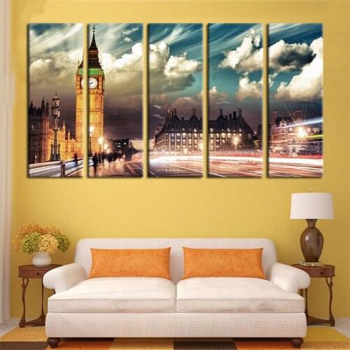 World Famous Architecture Beauty HD Five Wall Painting Decorative Painting Anime Posters Wall Decor Anime Decor Room Decor