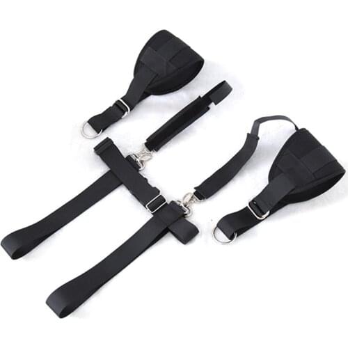 High Quality Nylon Leather Foot Cuffs Handcuffs BDSM Bondage Fetish Erotic Toys