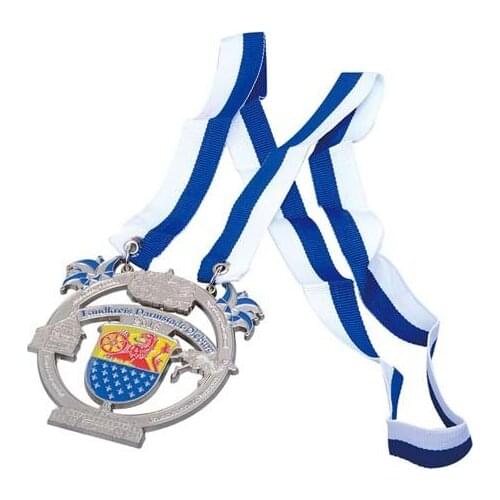 Factory direct 3D medal new hollow silver medal