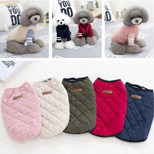 Winter Dog Jacket Pet Dog Clothes for Small Dogs Pet Coat Warm Puppy Suit Cotton Clothing for Dogs Thicken Clothes Chihuahua 35S