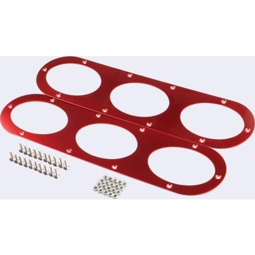 2pcs Universal Car Rear Bumper Race Air Diversion Diffuser Panels Six Colors Aluminum Alloy Car Modification