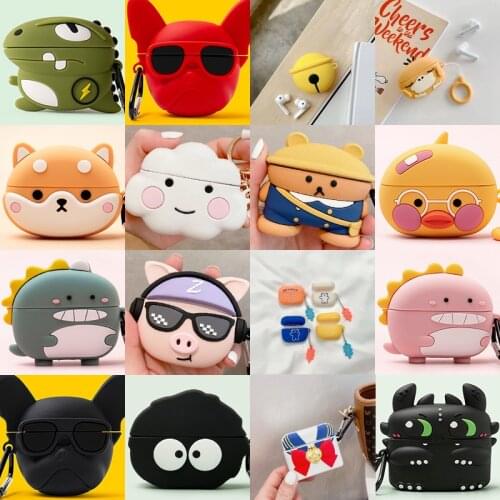 3D Silicone Animal Headphone Cover for Huawei Freebuds 4i Case Cute Cartoon Wireless Headset Cases For Huawei 4i Case Funda Capa