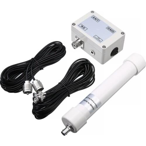 Mayitr 10KHz-30MHz Mini Whip VLF LF HF VHF SDR Active Antenna Broadband Receiver M Connector W/ Connect Cable BNC Connector