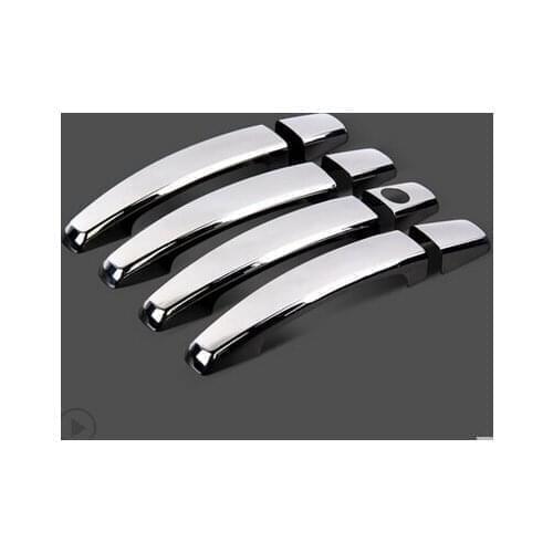 Car ABS trim Chromium Styling door handle cover sticker Exterior decoration products accessories,for Chevrolet CRUZE Opel Mokka