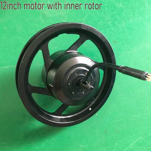 Inner Rotor Motor Brushless with Internal Rotor Gear Motor 12inch 48v500w High Efficiency High Torque Electric Bike Parts