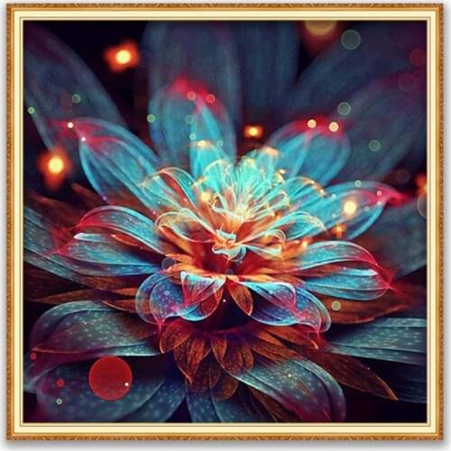 Flower DIY Embroidery 11CT Cross Stitch Kits Needlework Craft Set Printed Canvas Cotton Thread Home Decoration Hot Sell On Sale