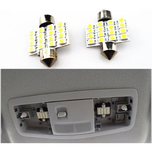 For Mitsubishi ASX Outlander 2012 2013 2014 2015 white LED for reading Interior lighting dome lamp 4 pcs / lot