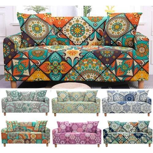 Couch Sofa Cover for Living Room Elastic Slipcover Stretch Spandex Non-Slip Universal Sofa Cover L Shape Sectional Sofa Cover