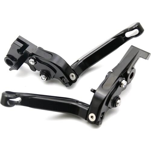 Laser Logo(YZF R1) Blue+Titanium CNC Extendable Folding Motorcycle Brake Clutch Levers For Yamaha YZF R1/R1M/R1S 2015 2016 2017