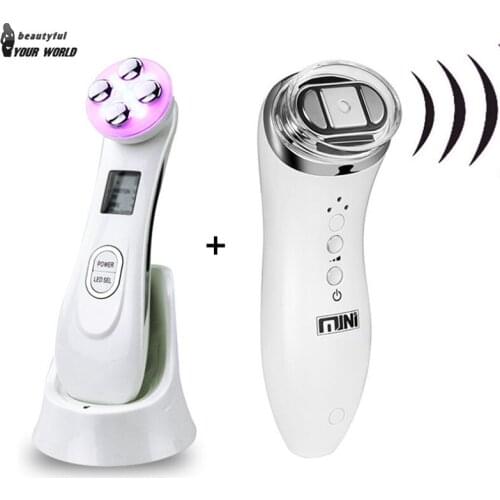 Multifunctional RF&EMS Skin Rejuvenation For Face Beauty Machine And Mini HIFU Ultrasonic Radio Frequency Anti Wrinkle Apparatus