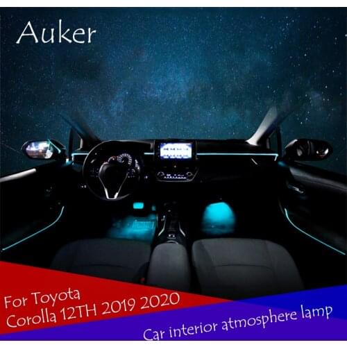 Car interior modification atmosphere lamp interior atmosphere light decoration lamp car shape For Toyota Corolla 12TH 2019-2021