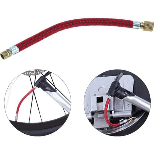 1pcs Bicycle Bike Inflater Pump Hose Adapter Needle Valve Basketball Air Bed Tyre Cycling Accessories Extension Nozzle 17cm