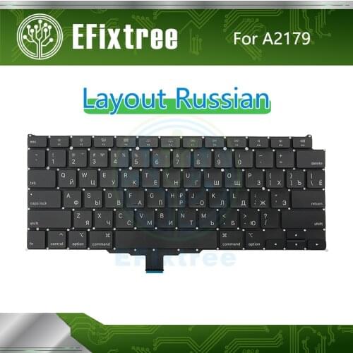 New A2179 Keyboard Russian For Macbook Air 13" 2020 Layout Replacement EMC 3302