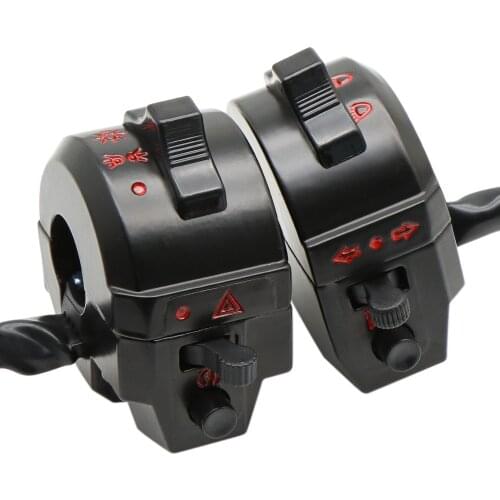 Nuoxintr 22mm Motorcycle Switches Motorbike Horn Button Turn Signal Electric Fog Lamp Light Start Handlebar Controller Switch