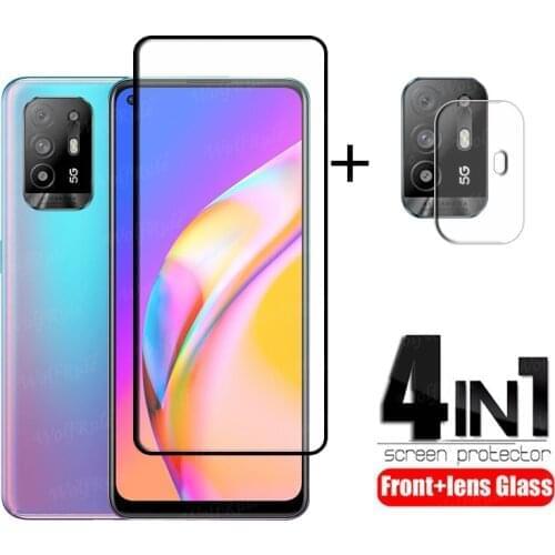 Full Cover Glass For OPPO A94 5G Glass For OPPO A94 5G Tempered Glass HD Protective Screen Protector For OPPO A94 5G Lens Glass