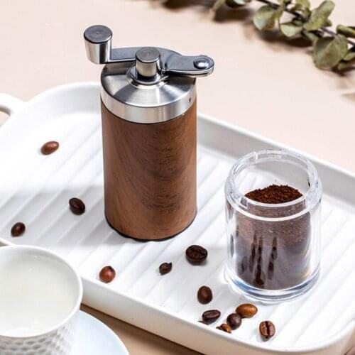 Portable Hand Manual Coffee Grinder Stainless Steel Coffee Bean Burr Grinders Cafe Kitchen Coffee Tools Delicate Taste