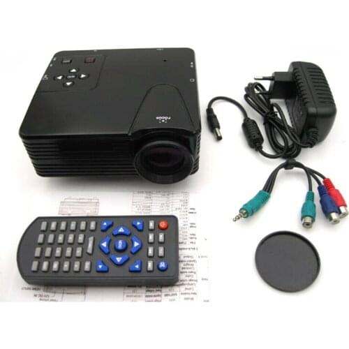 Portable Mini H80 Projector 1080P Pixels Full Hd Brighter And Clear Led Orthographic Projection Video Home Cinema Theater