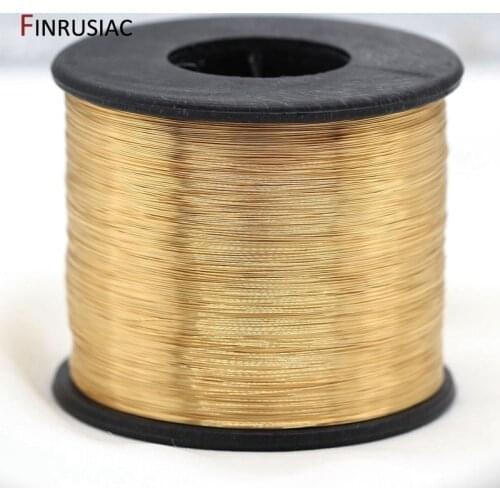 5 Meters Real Gold Plated Copper Wire DIY jewelry accessories 0.3/0.4/0.5/0.6mm Metal Wire For Jewellery Making