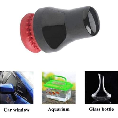 Silicone Magnetic Cleaning Brush Cleaner Glass Spot Bottle Rubber Long Scrubber Corner Magic Magnetic Glass Silicone Scrubber