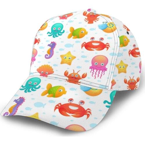 Cute Sea Animals Baseball Cap Fashion Men Hat Cap Summer Dad Hat Male Sports Hat