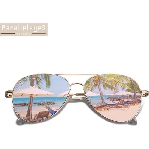 Fashion Mens Polarized Avaitor Sunglasses Women Driving Pilot Sun Glasses Designer Mirrored Lens Metal Classic Sunglasses UV400