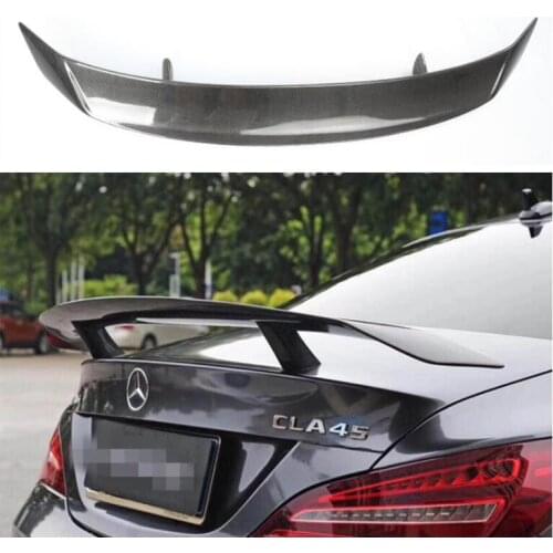 REAL CARBON FIBER REAR WING TRUNK LIP SPOILER FOR Mercedes-Benz CLA CLASS W117 CLA45 CLA180 CLA200 CLA250 CLA260 2013-2019