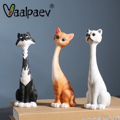 Cat Statue Figure Big Anime Box Action Figurines Resin Animal Child Room Decoration Gift to Son Birthday Easter Toys Home Decor