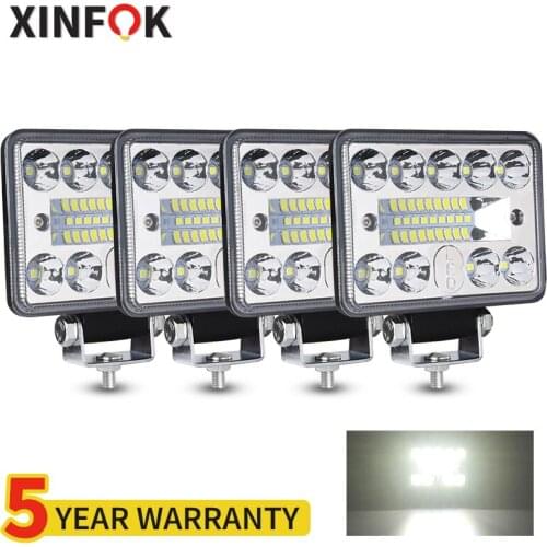 LED Work Light 54 Watts 3030 Chips Fog Reversing Reflector Lamps for Car Spotlights 24V 12V Universal 4x4 Truck FSO