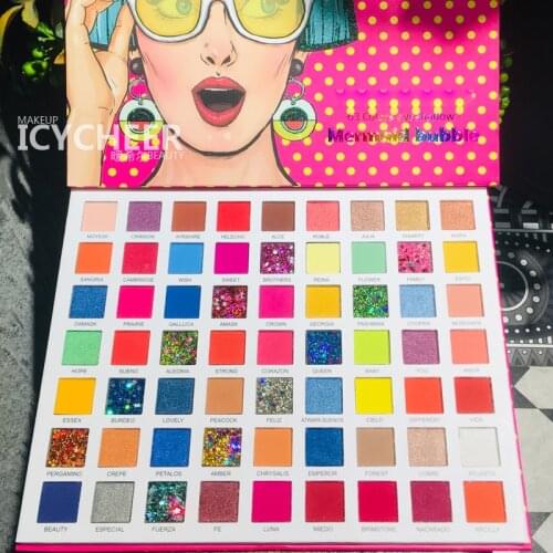63 Colors Colorful Makeup Eye Shadow Palett Pearlescent Matte Shimmer Eyeshadow High Pigmented Gloss Sequin Eye Make Up