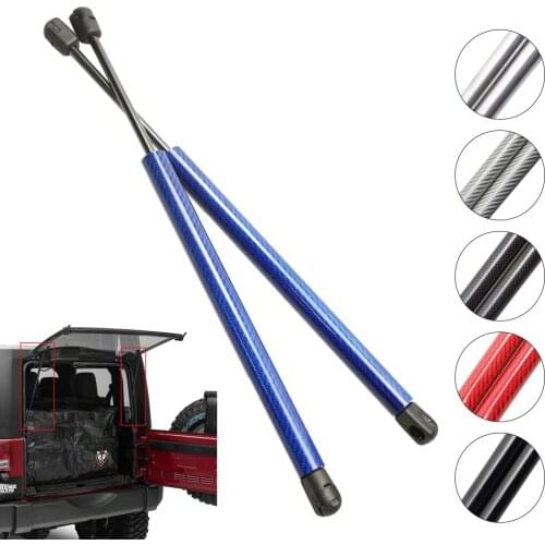 Carbon fiber for 2007-2018 Jeep Wrangler JK 2Pcs Auto Gas Charged Lift Supports Rear Window rear glass gas struts springs