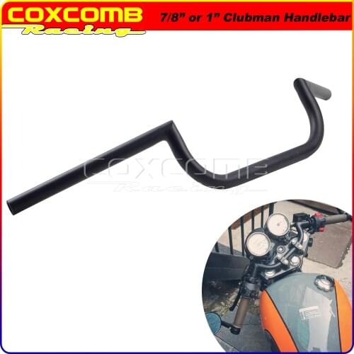 Matte Black Clubman Handlebars Universal 22mm 25mm Hand Control Bar for Harley Honda CB XS 125-750 CL GN CB350 CB250 CB750 Bars