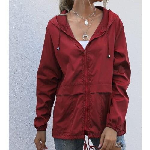 Women Jacket Autumn Spring Streetwear Tactical Waterproof Windbreaker Jackets Female Hooded Hip-hop Pilot Windproof Coats