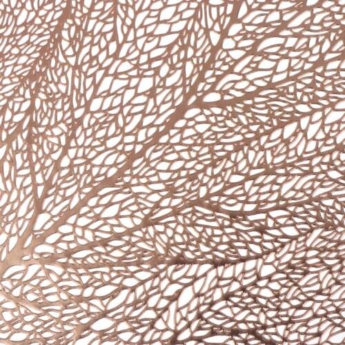 1Pc Table Placemat Table Mat PVC Cup Leaf Shaped Dining Mats Hollow Decoration