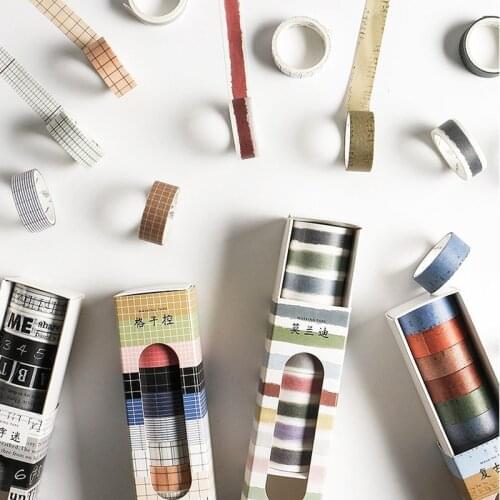 10 Pcs/pack Alphabet Number Decorative Sticker Washi Tape Adhesive Tape Diy Scrapbooking Sticker Label Masking Craft Tape