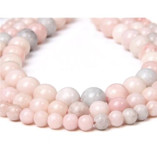15.5" Natural Pink Opal Stone Beads 8mm Polished Agates Crystal Brand Bead For Jewelry Making DIY Necklace Bracelet Accessories