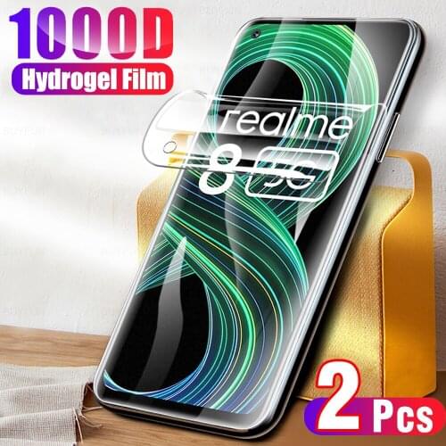 2PCS Screen HD Film For Realme 8 5G Hydrogel Protective Film For oppo realme 8 pro reami 8 5g 8pro Safety Soft Film Not Glass