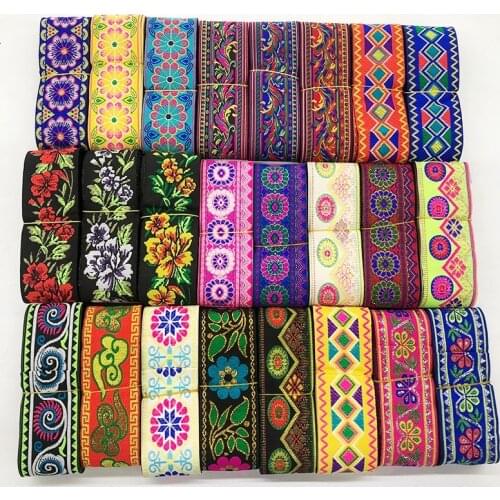 7 Meters 5CM Ribbon African Lace Labric Bag Cloth Decoration Sewing Embroidered Lace Trims Ribbon