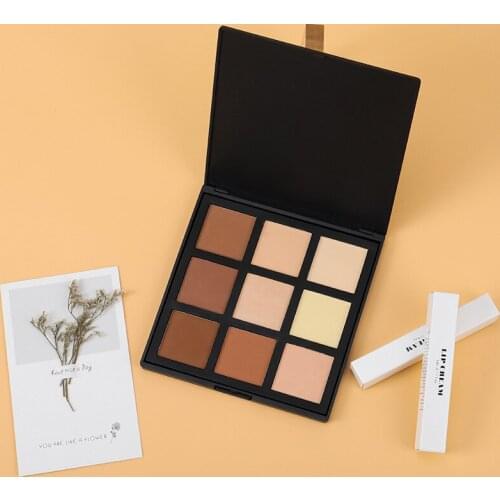 9 Colors Contour Palette Private Label Face Shading Powder Makeup Long Lasting Make Up Contouring Bronzer Cosmetics Wholesale
