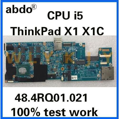 Abdo 48.4RQ01.021 for Lenovo ThinkPad X1 Carbon X1C Notebook Motherboard 04X0340 4X0338 CPU i5 3427U 4G 100% Test Work