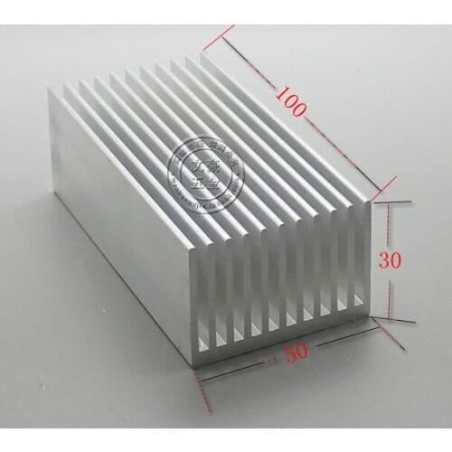 Fast Free ship Aluminum radiator panel 100*50*30MM Aluminum heatsink