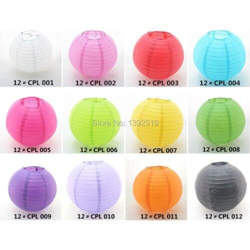Free shipping 30pcs/lot 12''(30cm) Chinese paper lantern home and party decoration wedding decoration 12 colors wedding lantern