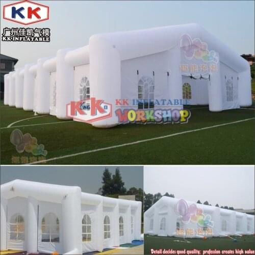 1000 Guest Outdoor White Giant Inflatable Marquee Tent For Party And Events