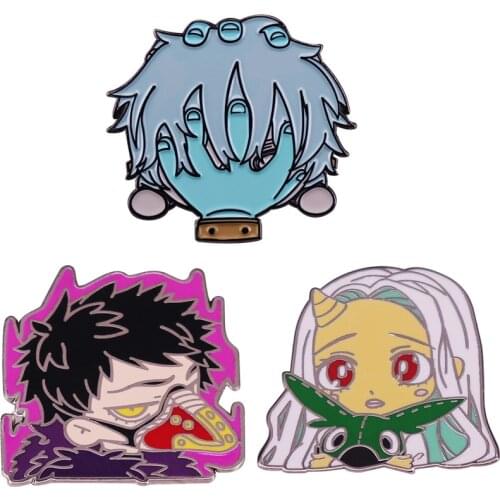 BG1401 Japanese Anime Cartoon Cute Enamel Pin Brooches Collar Lapel Pin Badge Jewelry Gift for Kids Friends