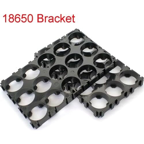 18650 Lithium Cell Cylindrical Battery Case Holder Bracket for DIY Battery Pack 3 * 5 18650 Battery Bracket